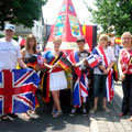Die Gruppe beim Umzug