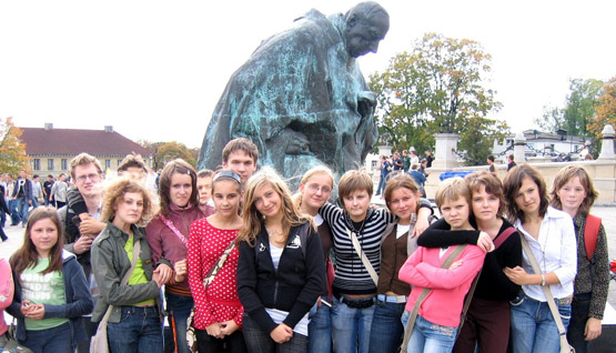 Die Gruppe der polnischen Schüler