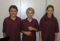 Sebastian, Julian, Daniela (von links)