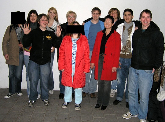 Unsere Sch&uuml;ler mit Betreuerinnen