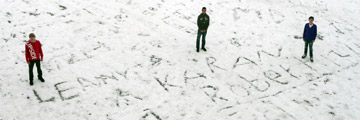 Spuren im Schnee