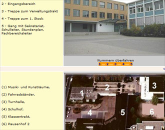 Wege durch und um die Schule