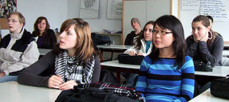 Schüler im Gespräch