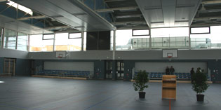 Die neue Sporthalle