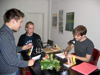 I interview mit dem Webteam