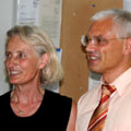 Anne K&uuml;hl mit Schulleiter Bernhard Zotz